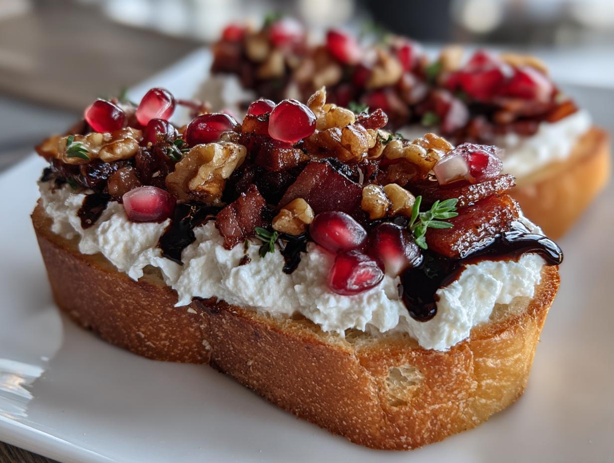 30 Min Crispy Turkey Bacon Balsamic Goat Cheese Crostini Magic