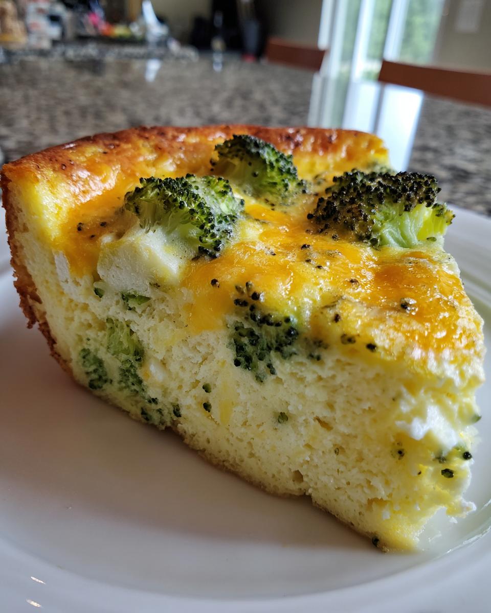 Amazing 4-Ingredient Crustless Broccoli and Cheese Quiche 5 Crustless Broccoli and Cheese Quiche - detail 2