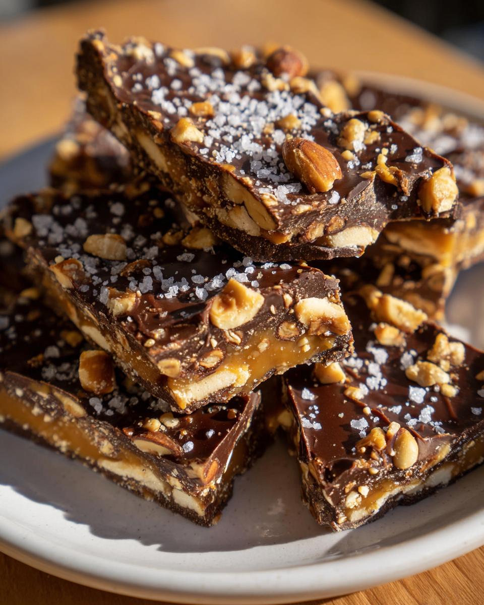 Stunning Date Snickers Bark in 55 Mins 5 Date Snickers Bark - detail 2