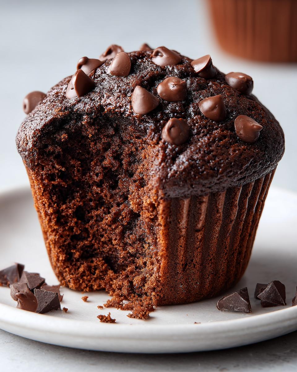 Perfect 12 Double Chocolate Greek Yogurt Muffins 4 Double Chocolate Greek Yogurt Muffins - detail 1