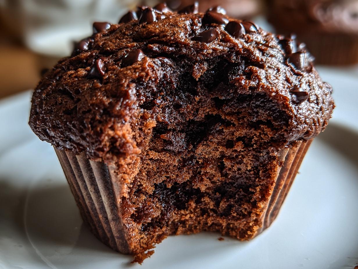 Perfect 12 Double Chocolate Greek Yogurt Muffins