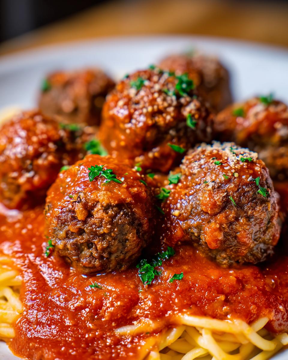 Easy Baked Meatballs - detail 2