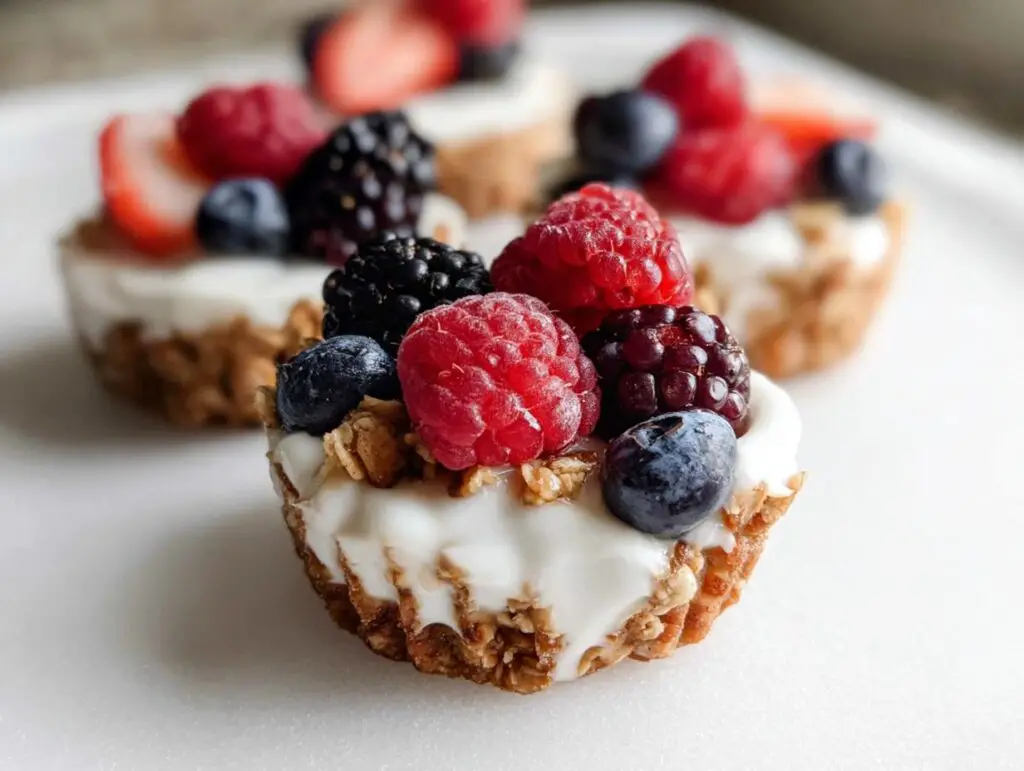 Frozen Yogurt Granola Cups