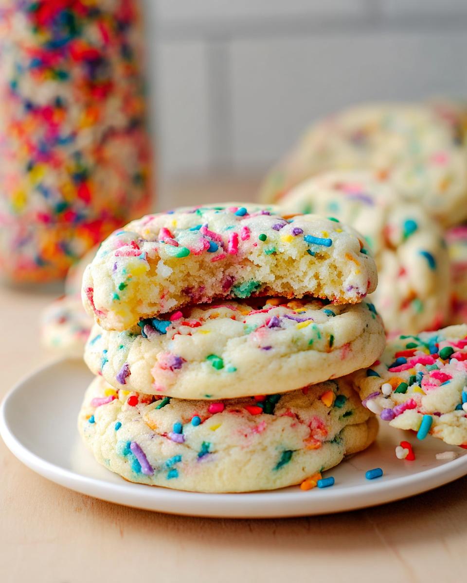 Funfetti Cake Mix Cookies - detail 3