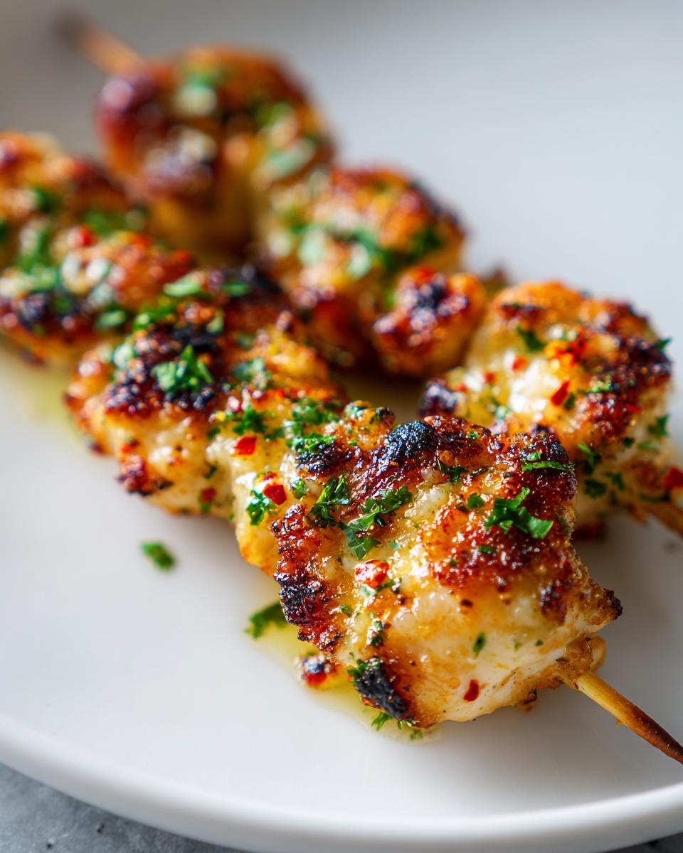 BAM. 27-Min Garlic Parmesan Chicken Skewers 4 Garlic Parmesan Chicken Skewers - detail 1