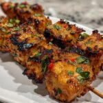Garlic Parmesan Chicken Skewers