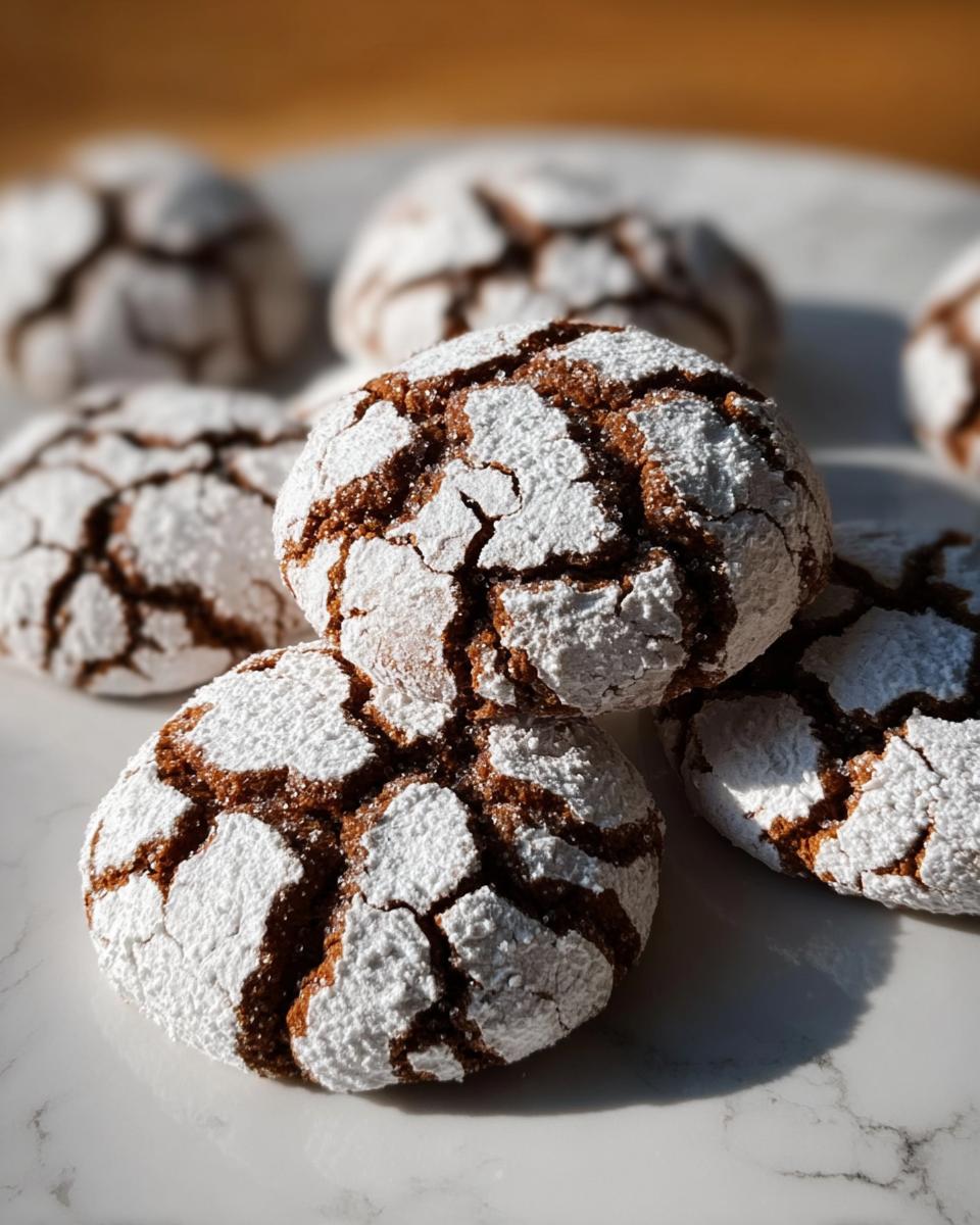 Gingerbread Crinkle Cookies - detail 1