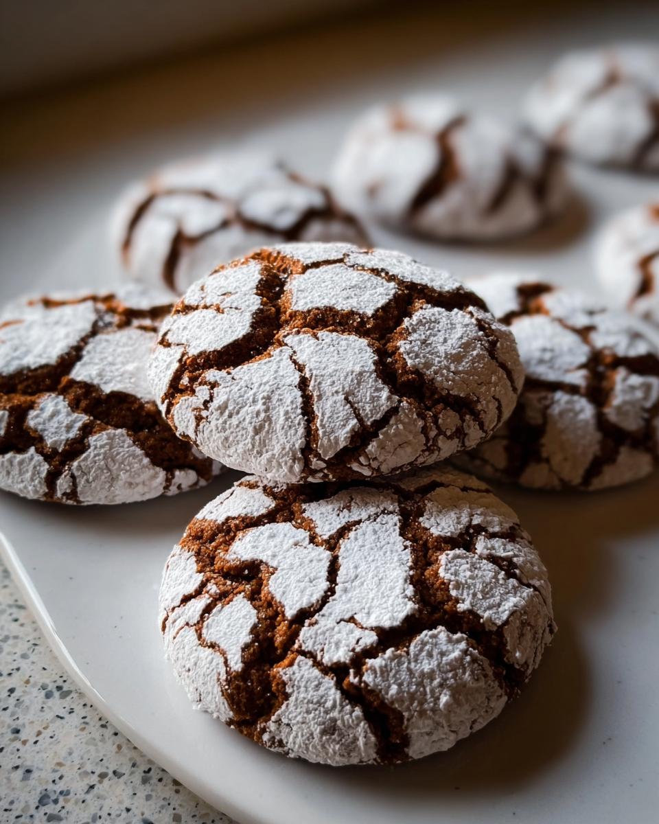 Gingerbread Crinkle Cookies - detail 2