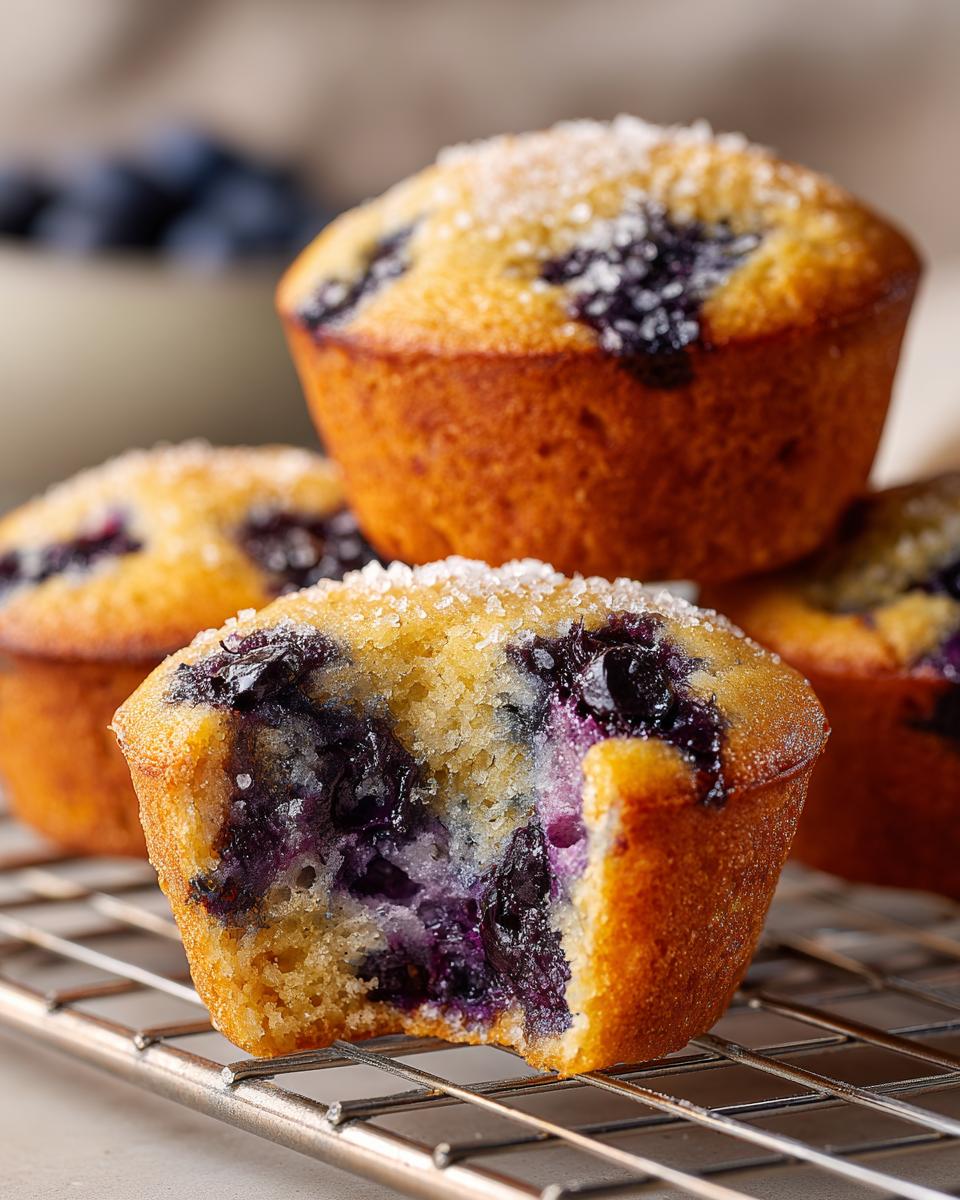 Gluten-Free Almond Flour Blueberry Muffins - detail 2