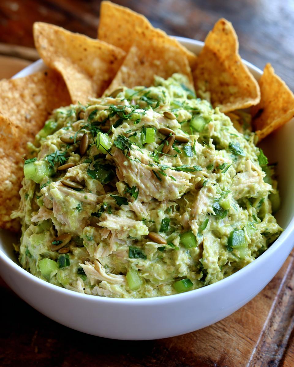 Green Goddess Chicken Salad Dip - detail 2