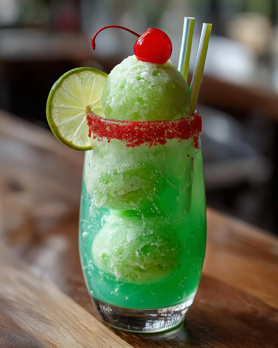 Green Sherbet Float - detail 1