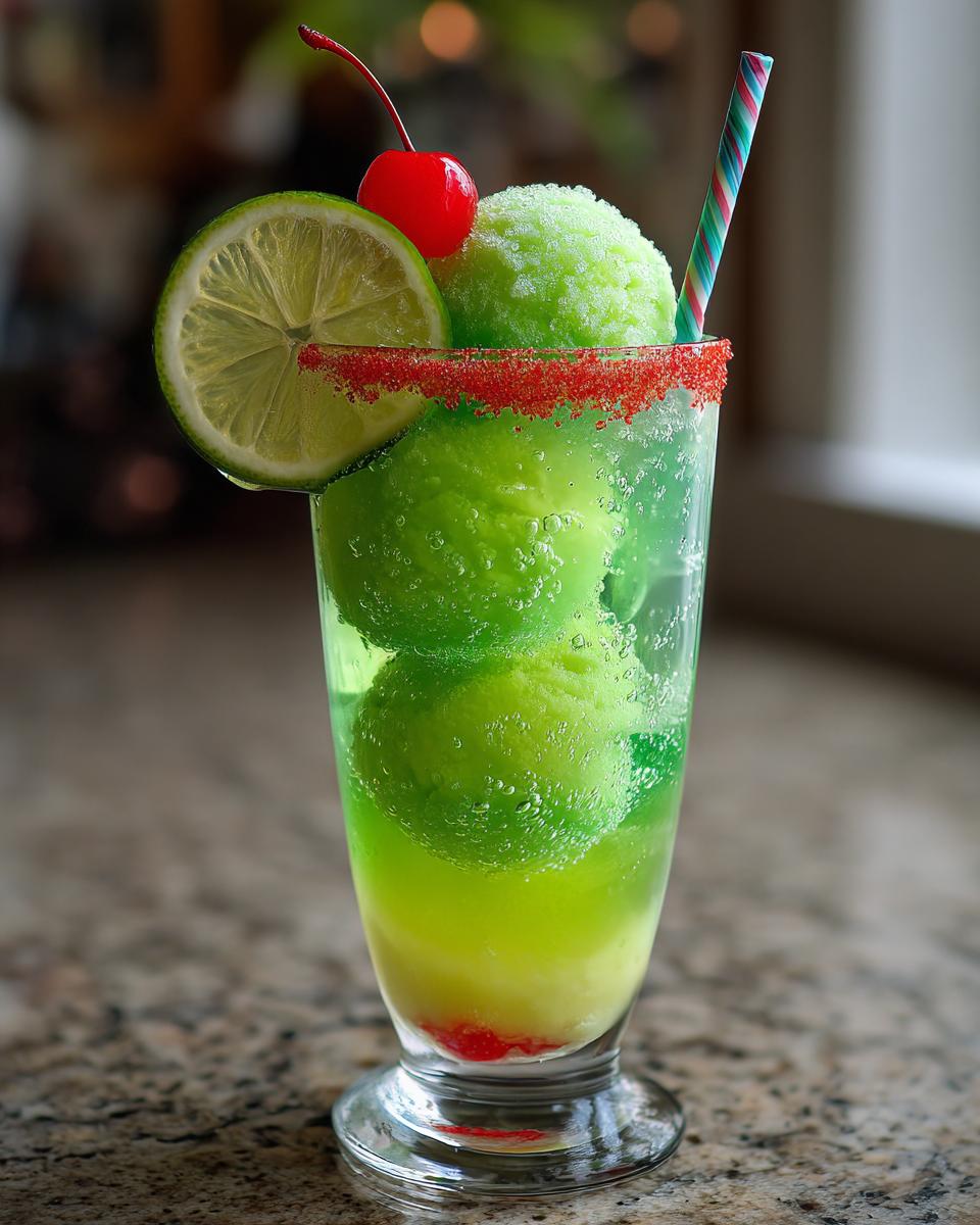 Green Sherbet Float - detail 2