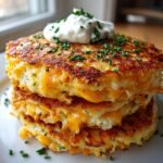 Hash‑Brown Cheesy Pancakes