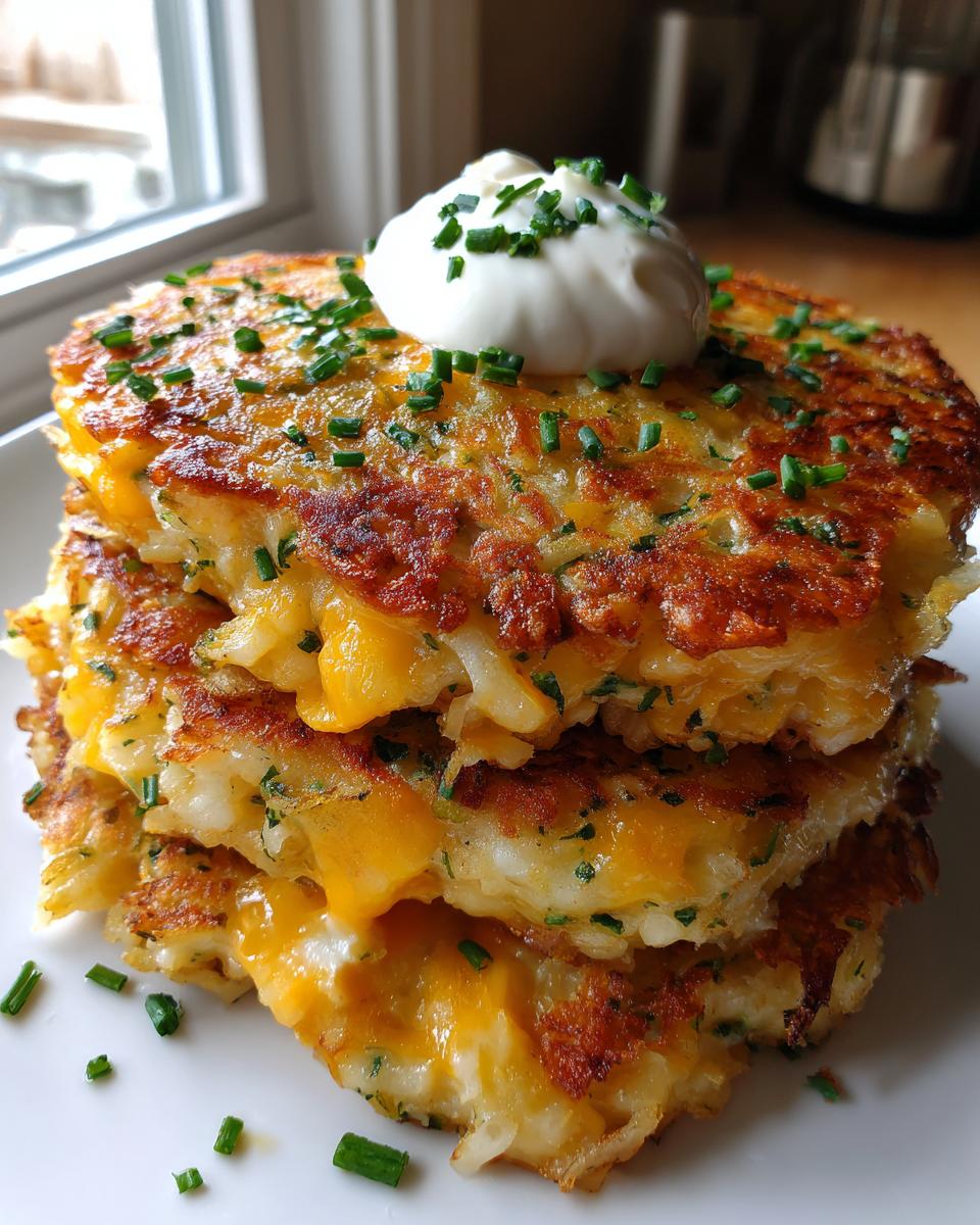 Hash‑Brown Cheesy Pancakes - detail 2