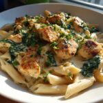 Healthy Garlic Parmesan Chicken Pasta