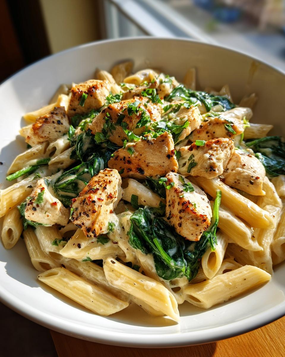 Healthy Garlic Parmesan Chicken Pasta - detail 2