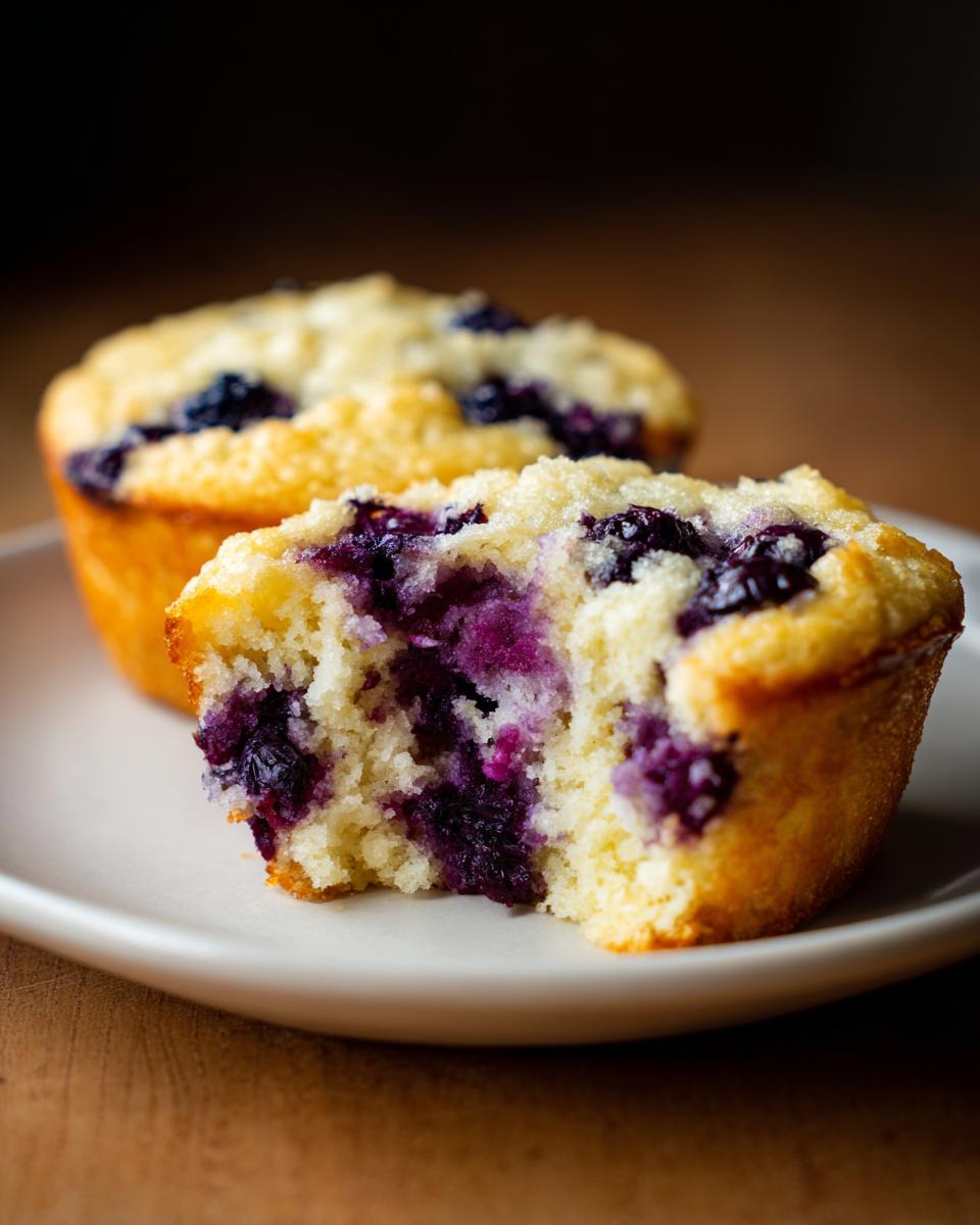 Healthy Greek Yogurt Blueberry Muffins - detail 1