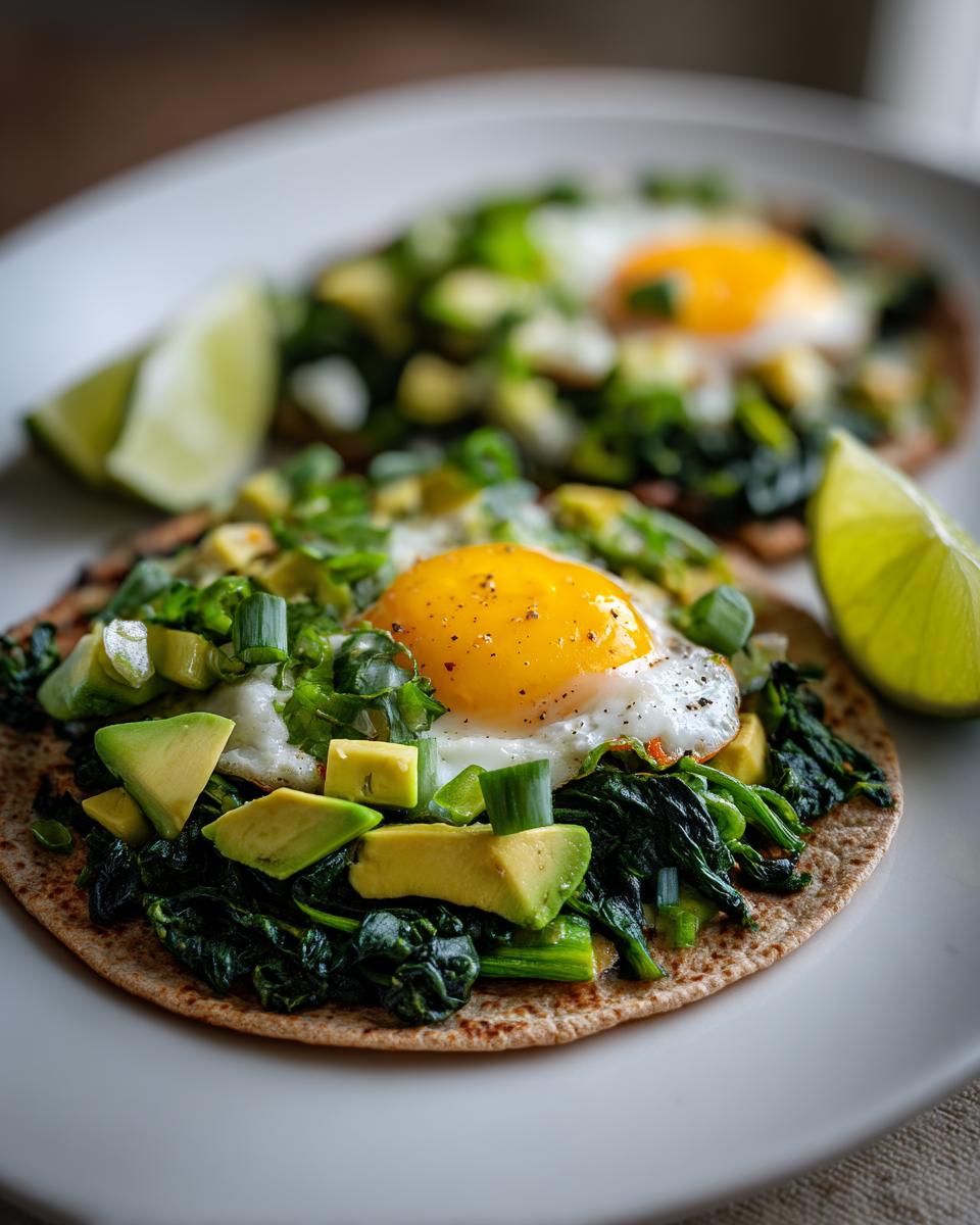 Healthy Green Breakfast Tacos - detail 2
