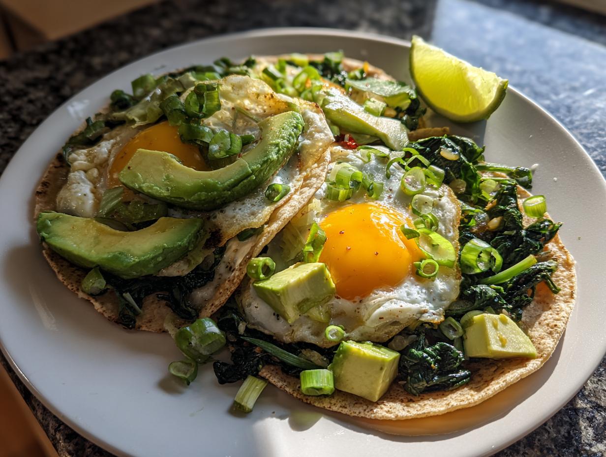 Amazing 20 Minute Healthy Green Breakfast Tacos