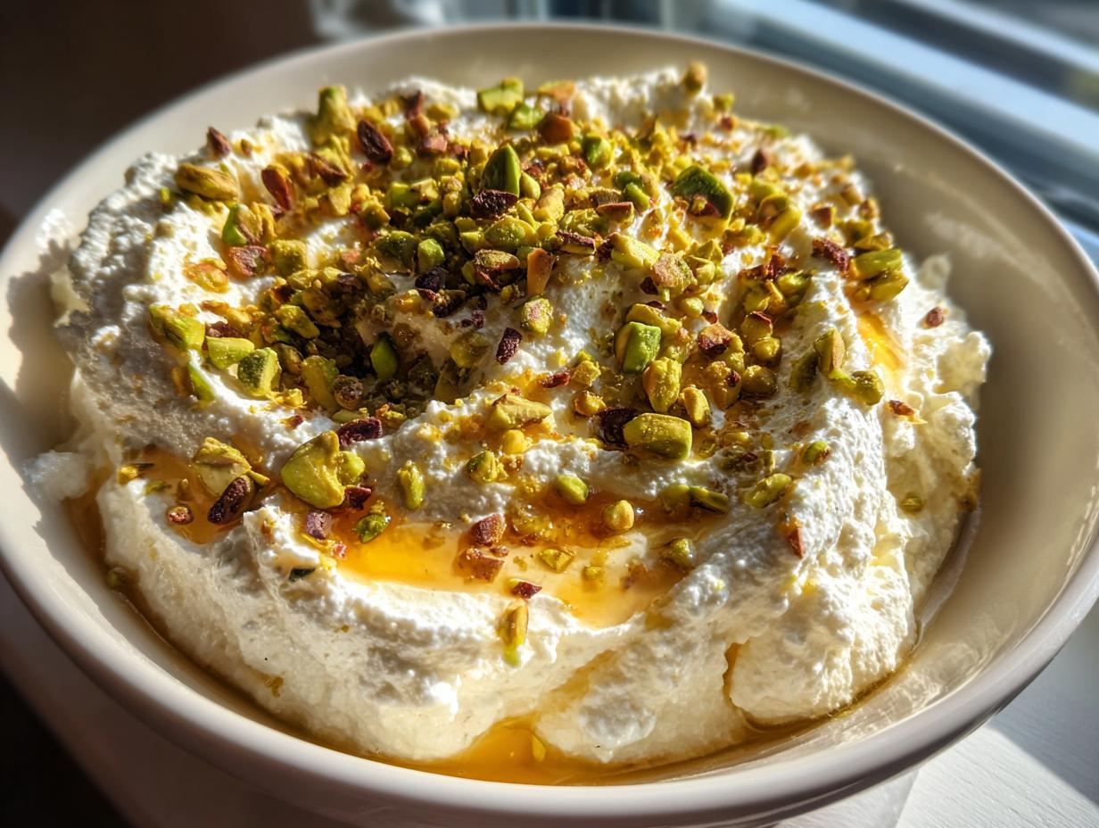 5 Minute Honey and Pistachio Whipped Feta Dip