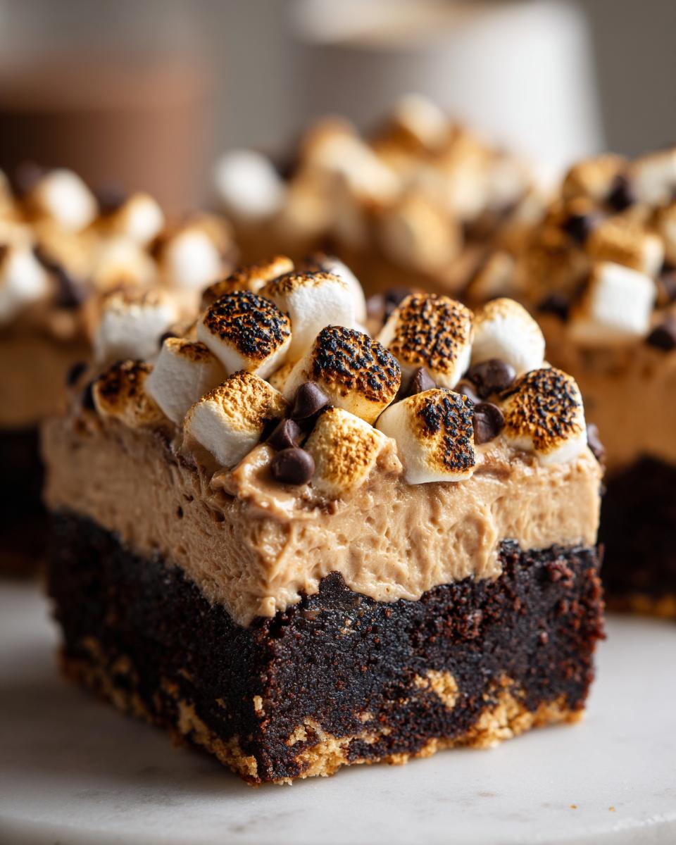 Hot Chocolate Brownie Squares - detail 1