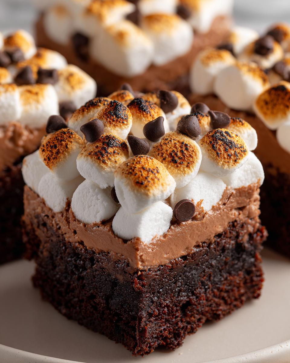 Hot Chocolate Brownie Squares - detail 2