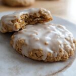 Iced oatmeal cookies