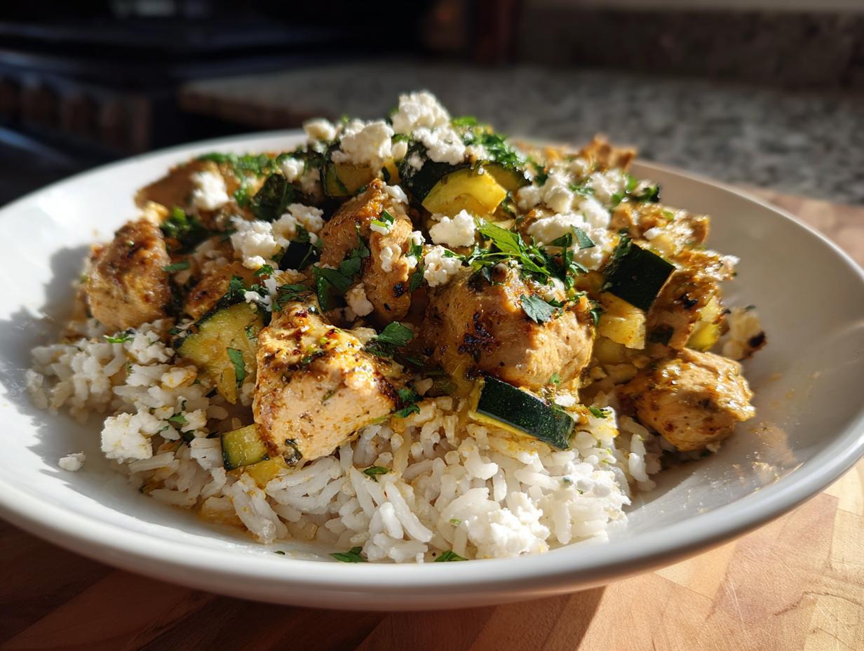 Amazing 7-Minute Instant Pot Greek Chicken and Rice