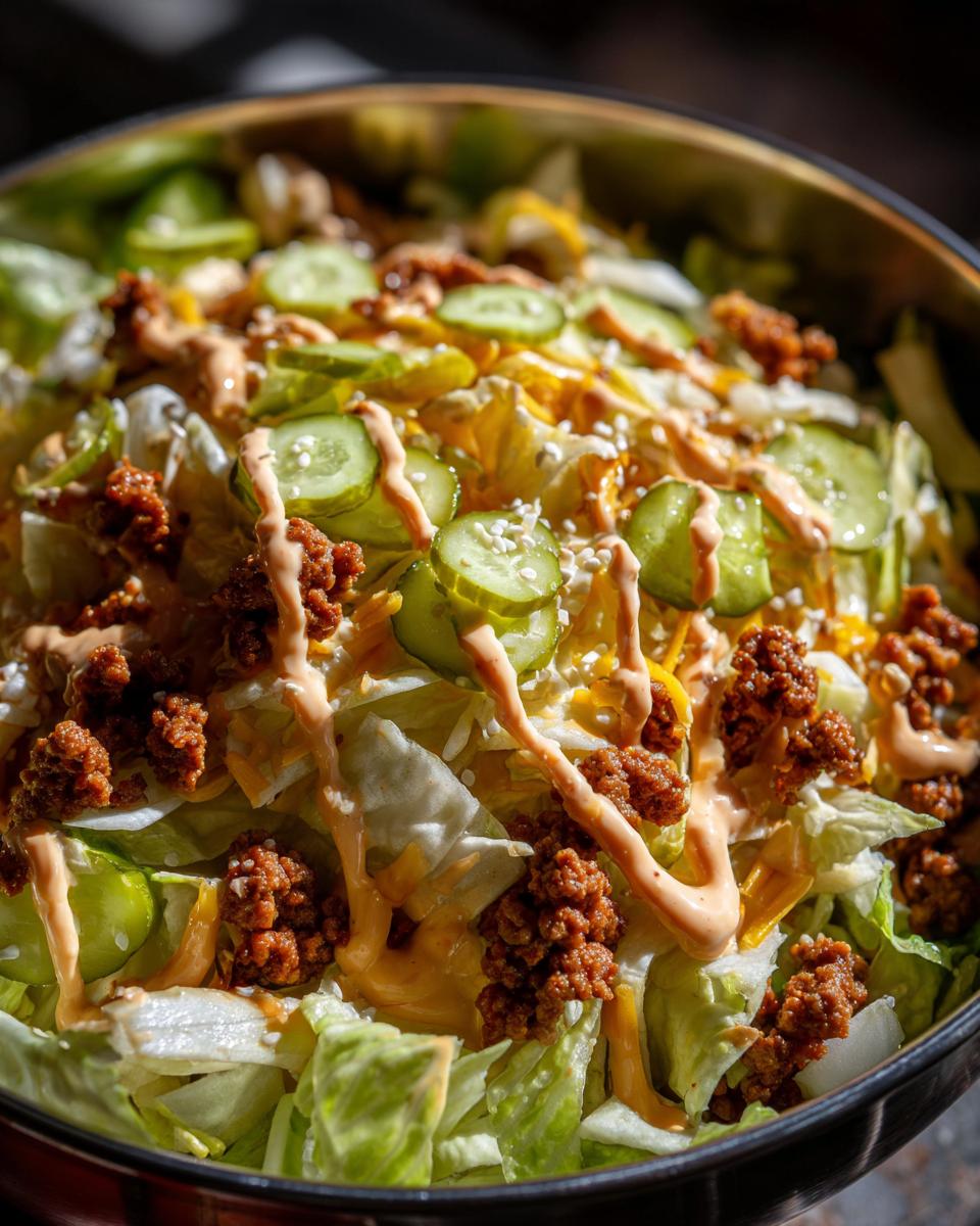 Keto Big Mac Salad - detail 1