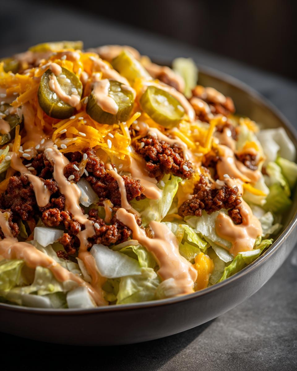 Keto Big Mac Salad - detail 2