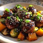 Korean BBQ Meatballs and Vegetables