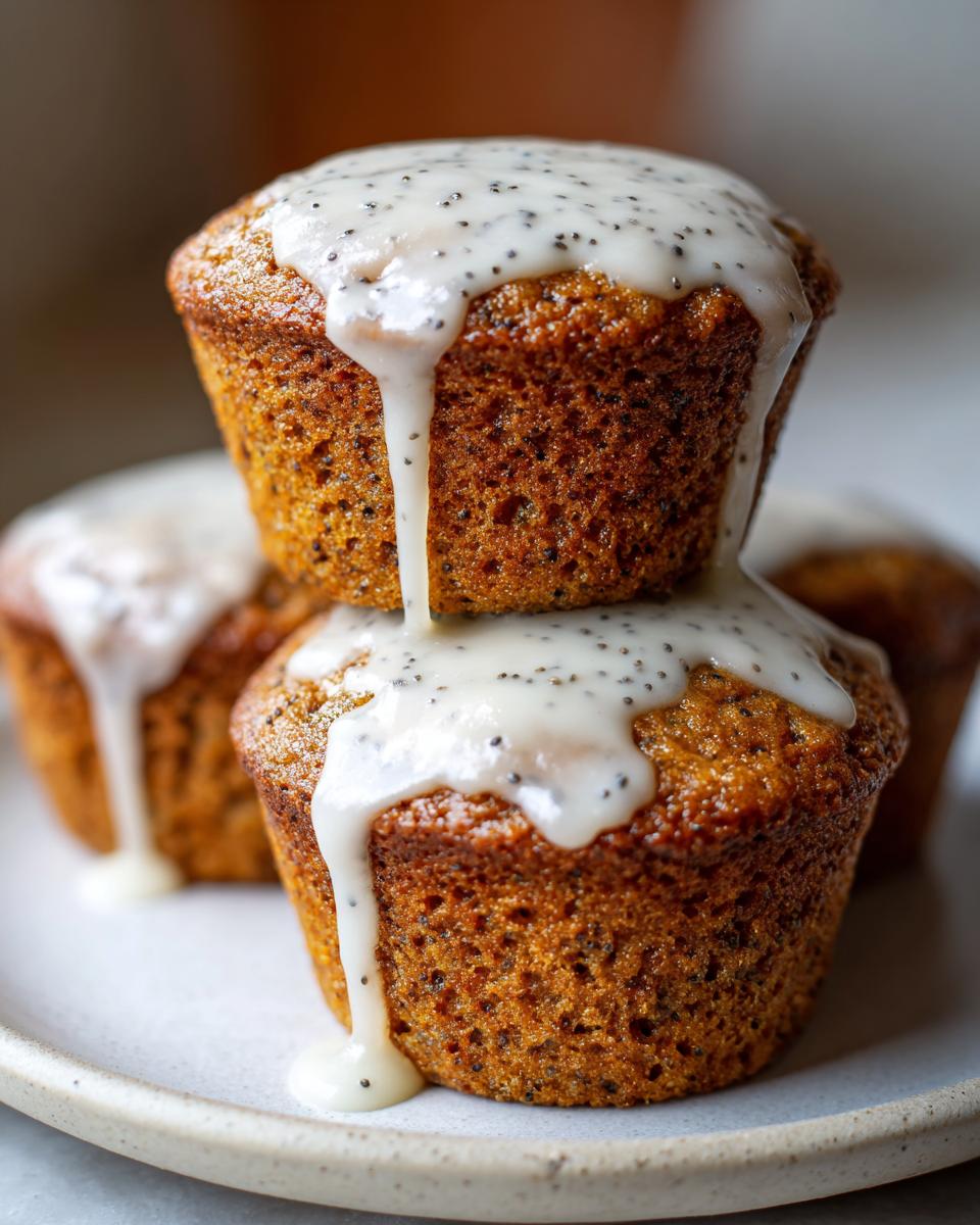 Lemon Poppy Seed Muffins with Glaze - detail 2