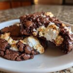 Marshmallow cocoa cookies