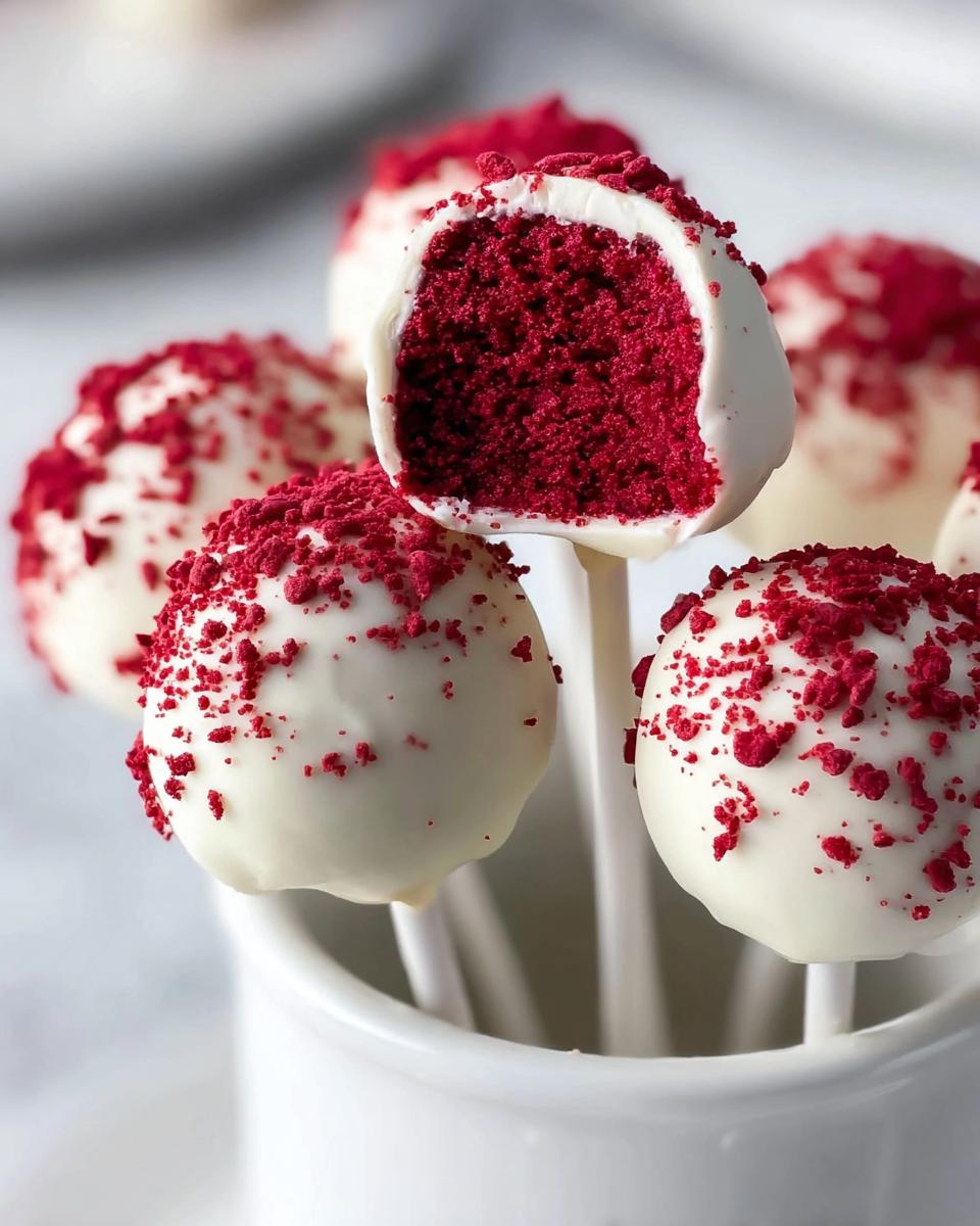 Moist Red Velvet Cake Pops: 3 Great Bites 5 Moist Red Velvet Cake Pops - detail 2