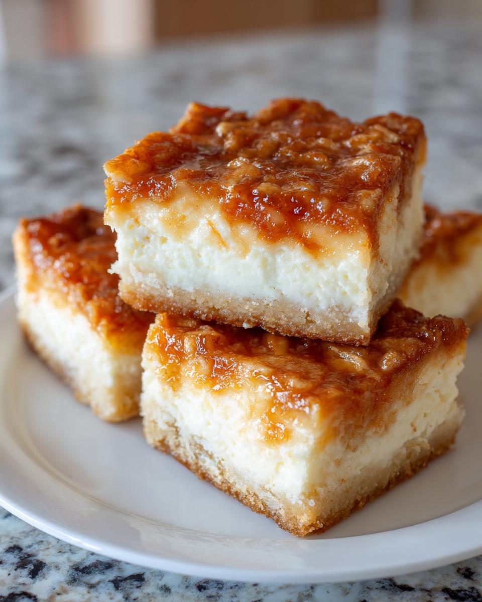 Pecan pie cheesecake bars - detail 2