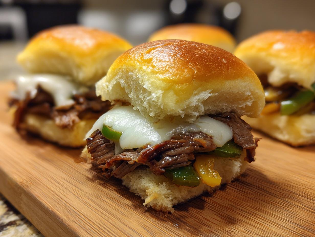 Philly Cheesesteak Sliders: 1 Amazing Fix