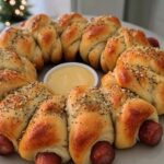 Pigs in a Blanket Wreath