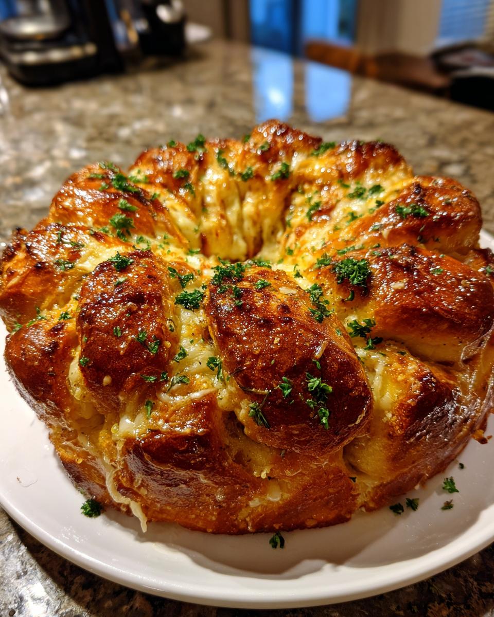 Pull-apart garlic bread - detail 1