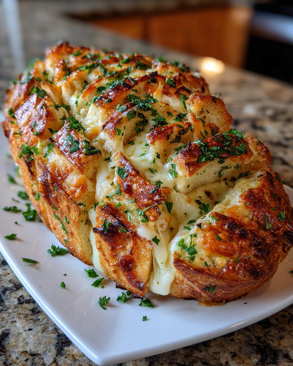 Pull-apart garlic bread - detail 2
