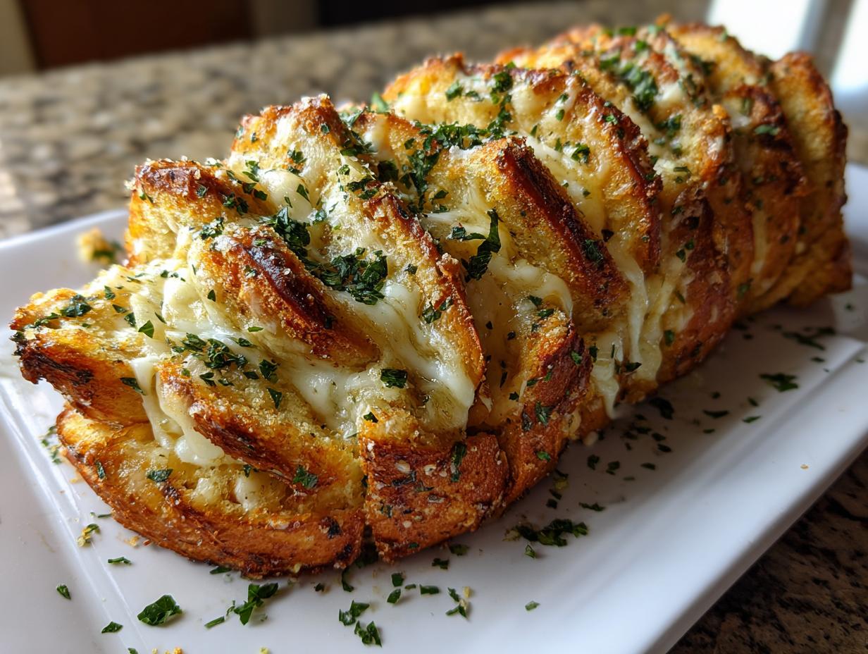 Divine 305-Calorie Pull-apart garlic bread