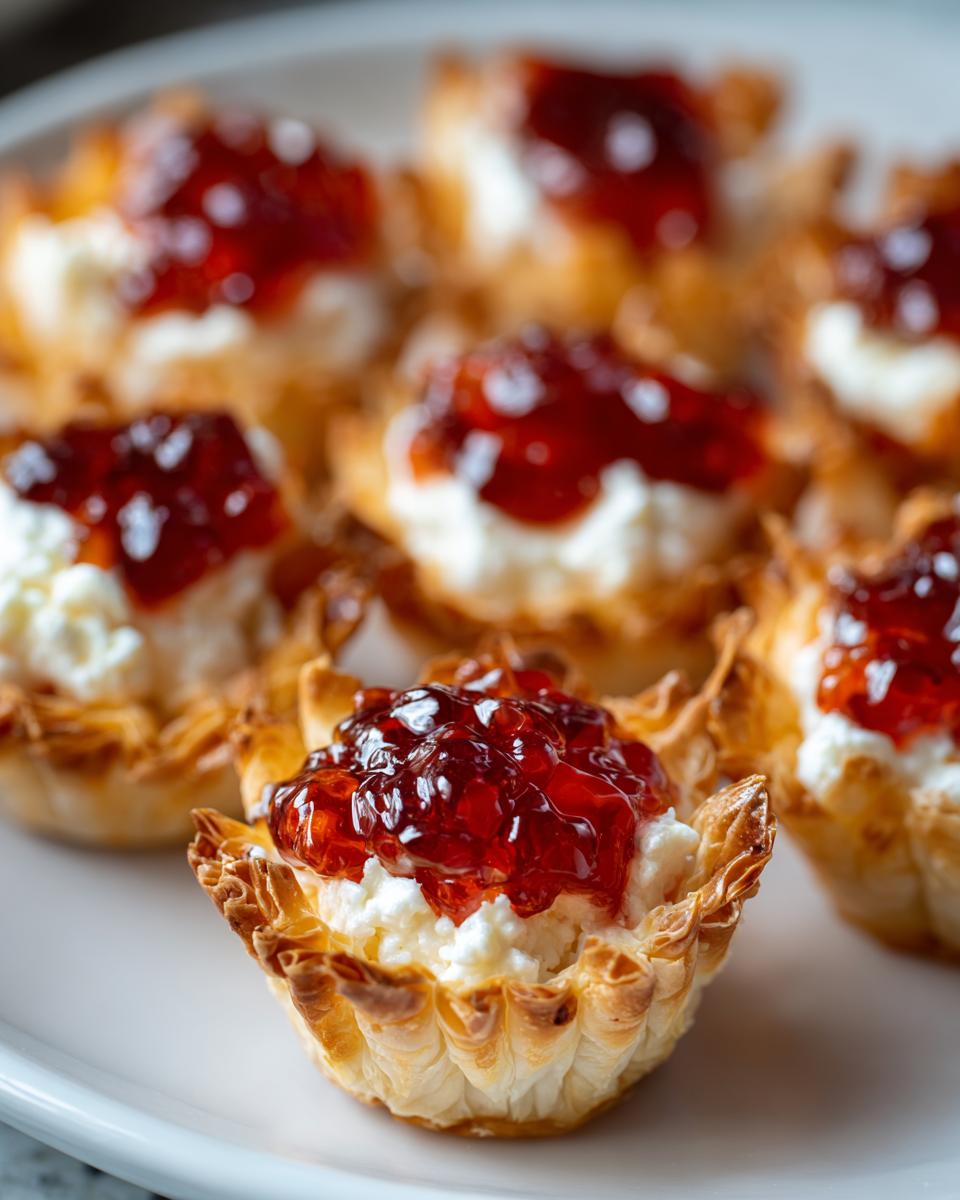 Quick Pepper Jelly Cream Cheese Appetizer Dip and Bites - detail 1