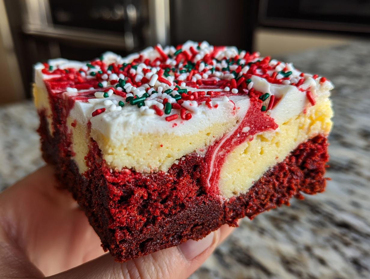 Amazing 1-Bowl Red Velvet Cheesecake Brownies