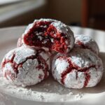 Red Velvet Crinkle Cookies