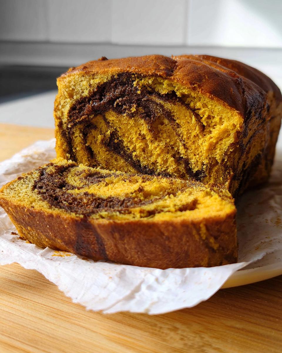 Rich Cinnamon Swirl Pumpkin Brioche Bread 20 times 5 Rich Cinnamon Swirl Pumpkin Brioche Bread - detail 2