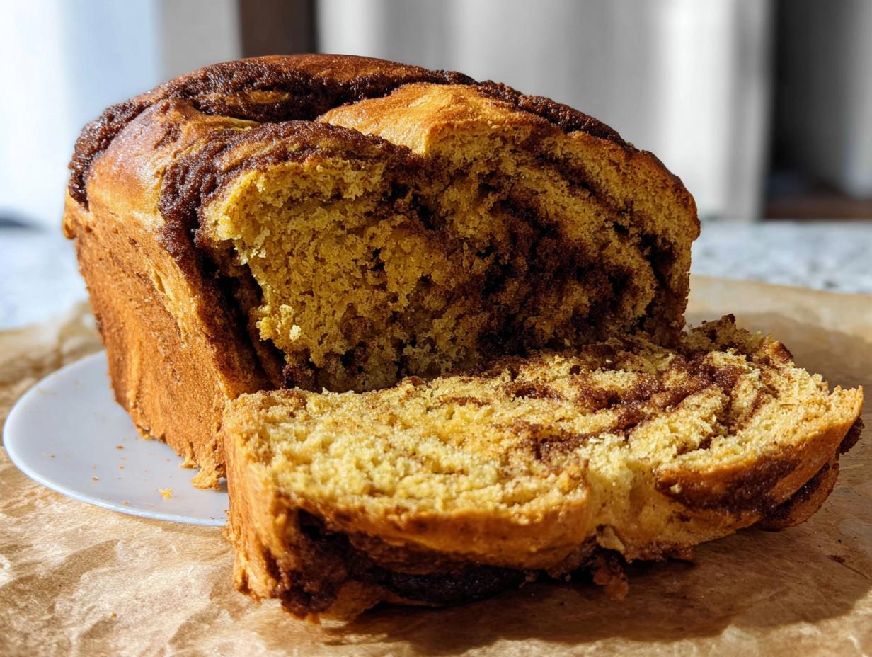 Rich Cinnamon Swirl Pumpkin Brioche Bread 20 times