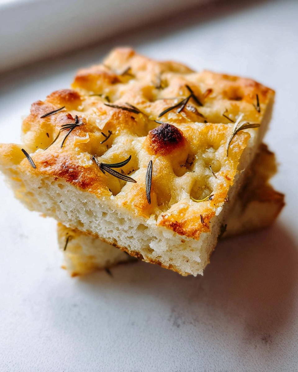 Roasted Garlic Rosemary Focaccia Bread - detail 2