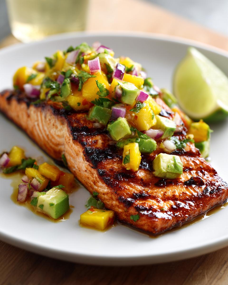 Salmon with Mango Salsa - detail 1