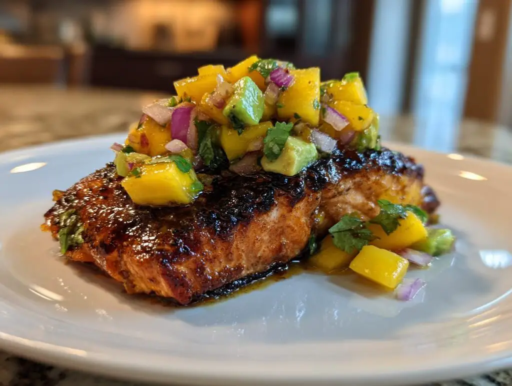 Salmon with Mango Salsa