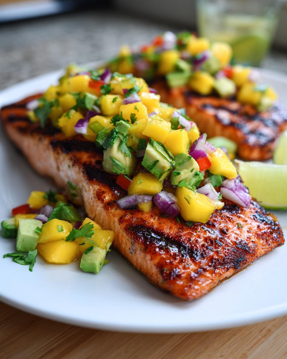Salmon with Mango Salsa - detail 2