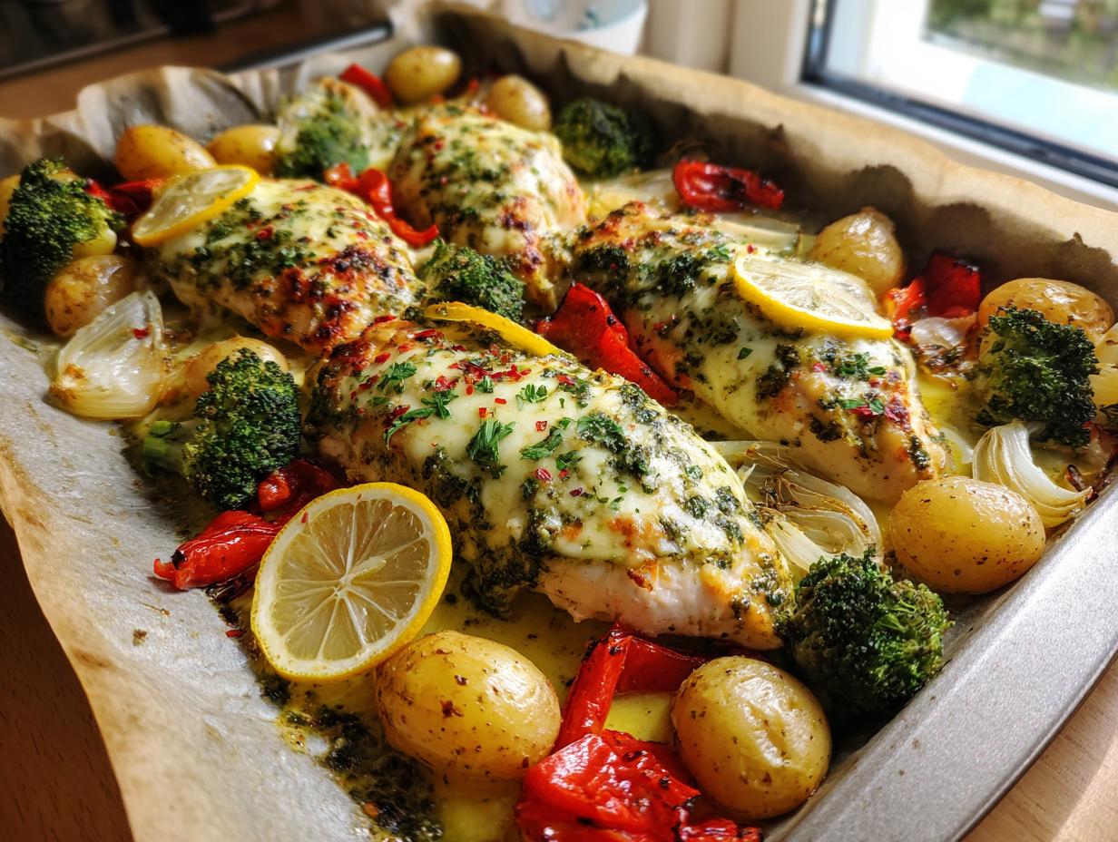 Sheet Pan Creamy Pesto Chicken Bake: 1 Mistake